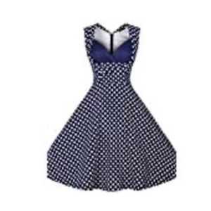 Vintage Style Sleeveless Evening Party Dress